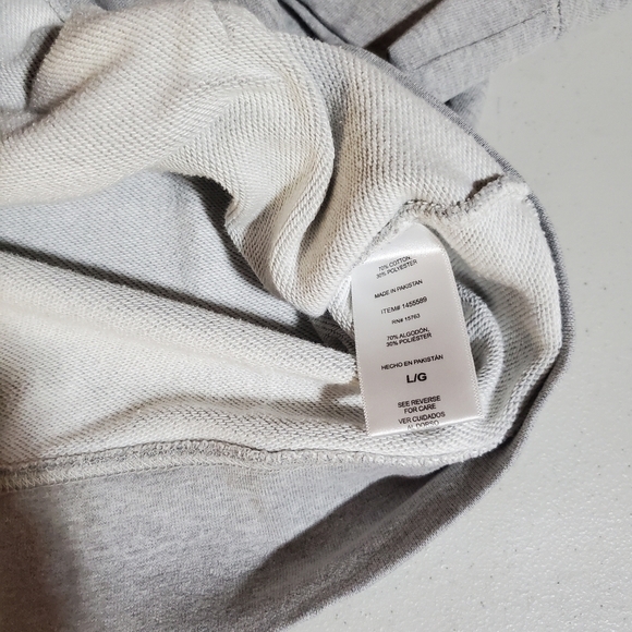Champion Embroidered Lt. Grey Long Sleeve Zippered Sz L Hoodie - Picture 7 of 11